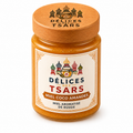 Miel de tilleul de Russie coco amande 150 g Délices des Tsars sur fond blanc